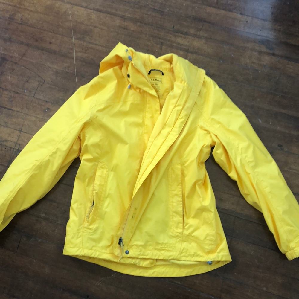 LL bean lined raincoat